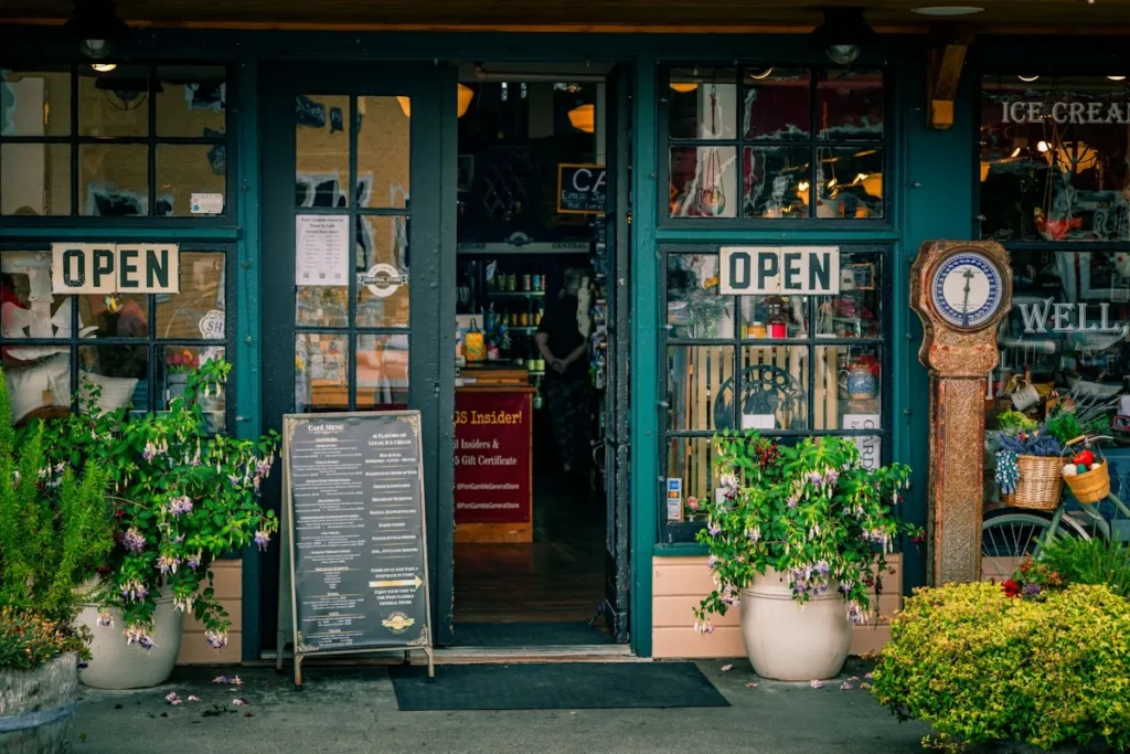 Local shop storefront representing free local business listing sites in India